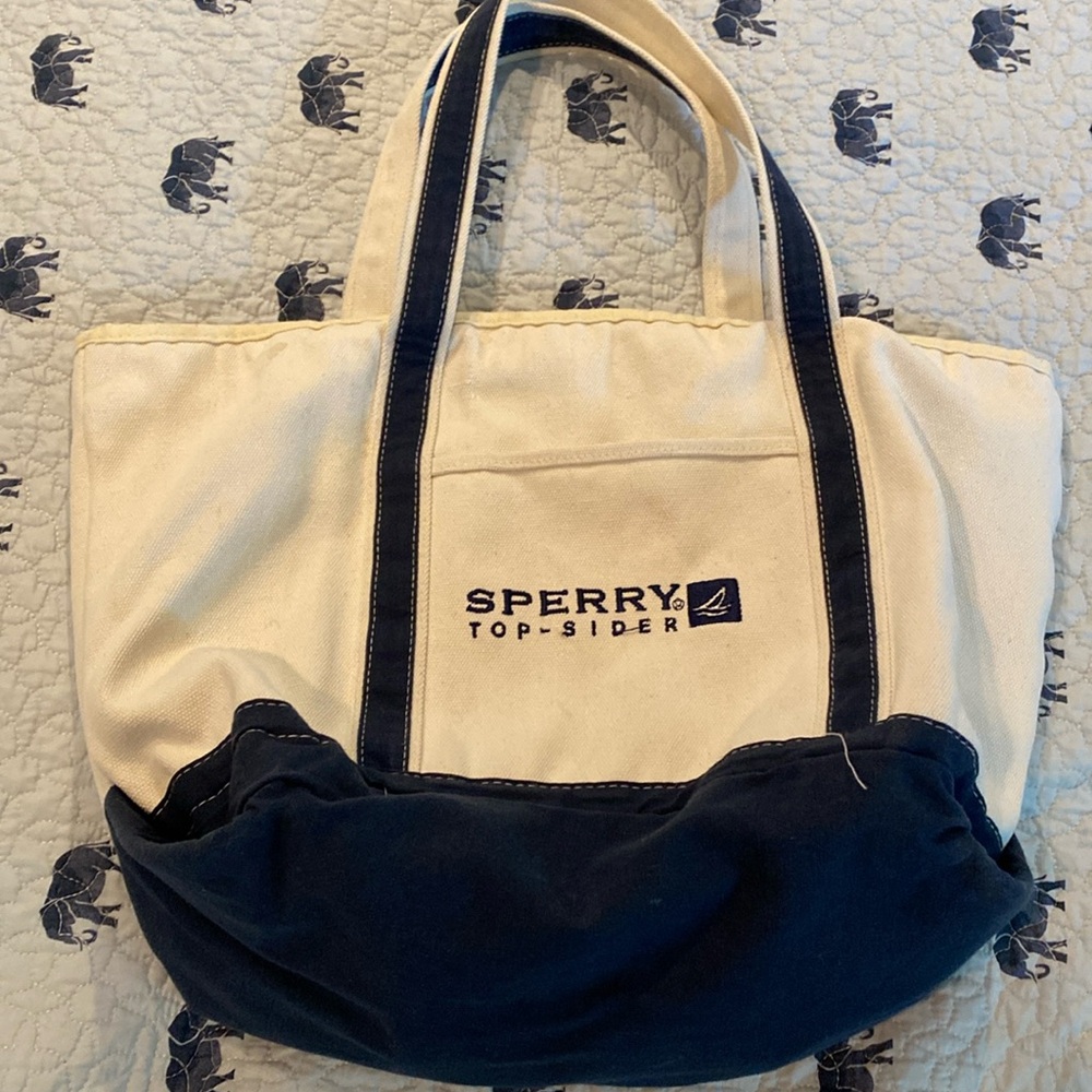 Sperry canvas tote